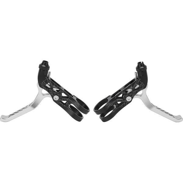 Meijun 1Pair Leva Del Freno Della Bicicletta In Lega Di Alluminio Per Brompton 3Sixty Mountainbikesilver-image