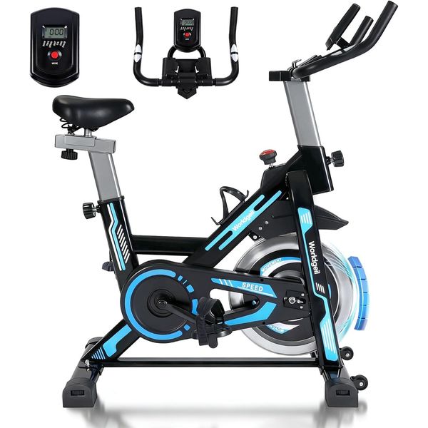 Zmh Cyclette Con Resistenza Magnetica, Home Trainer Con Display Lcd E Supporto Per Tablet, Bike, Cyclette Da Interno, Cyclette-image