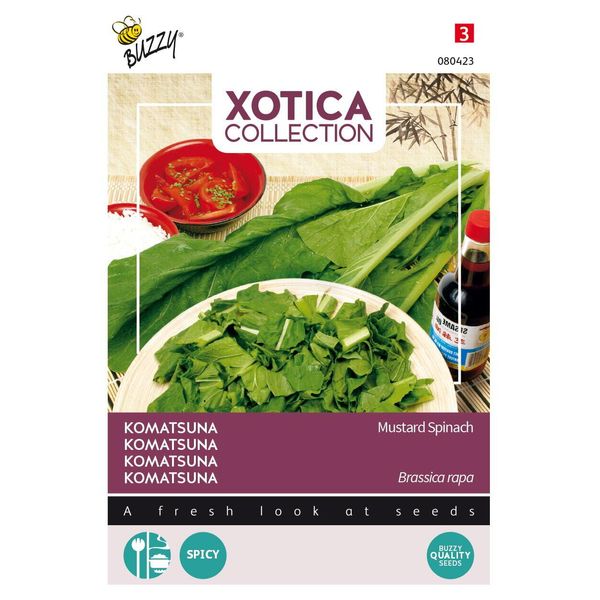 Buzzy Xotica Komatsuna Senape Spinaci Semi - Circa 3 Gr | Buzzy_080423-image