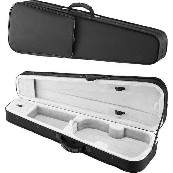 Vevor Custodia Per Violino 4/4 Full Size, Nylon Impermeabile, Custodia Per Violino, Custodia Per Violino Con Fodera Morbida, Due Spallacci, Resistente Ai Graffi, Forma Triangolare Professionale, Per Violino, Nera-image