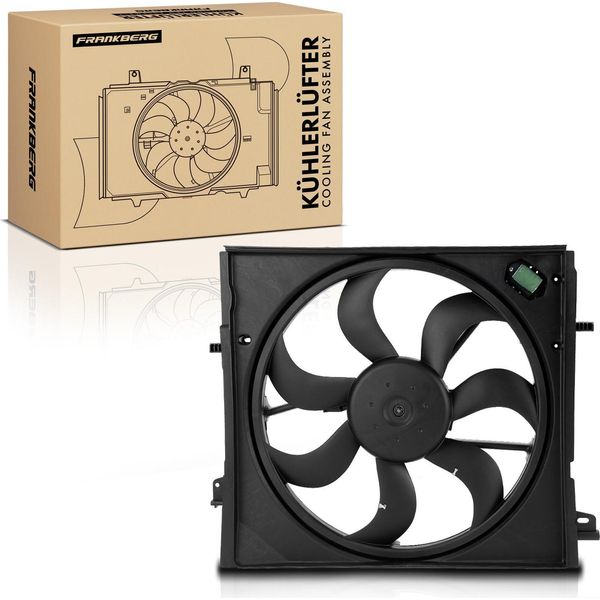 Frankberg 1X Radiatore Motore Ventola Singola Con Telaio Ventola Radiatore Nissan Qashqai Ii J11 1.2L 1.5L Anno Dal 2013-image