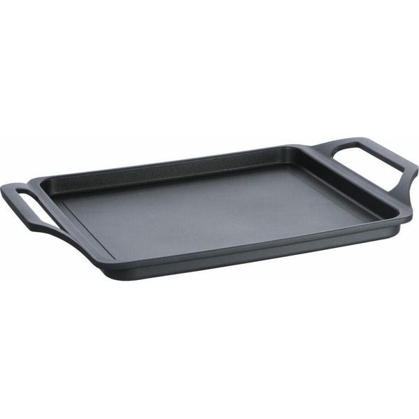 Schulte-Ufer Globus I Piastra Grill, Piastra Grill A Induzione, Piastra, Alluminio Fuso, Nero, 27 X 24 Cm, 1624-27 I-image