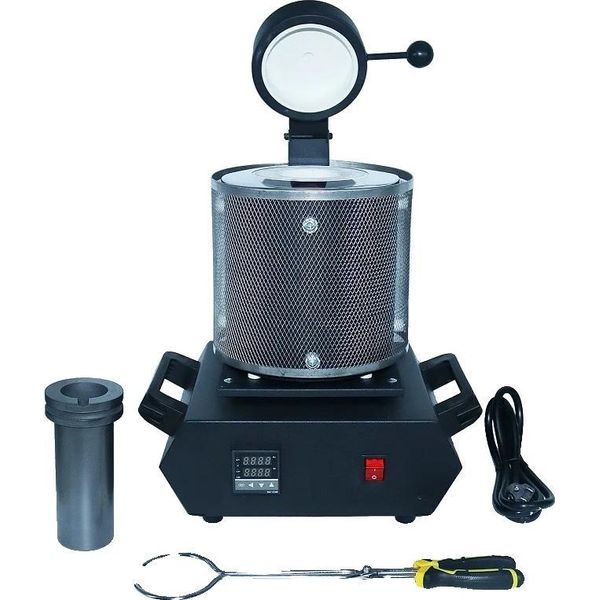 Forno Per La Fusione Dell'oro, Capacità 3 Kg, Tensione 220 V, Spina Ue, Nero 220V Ue-image