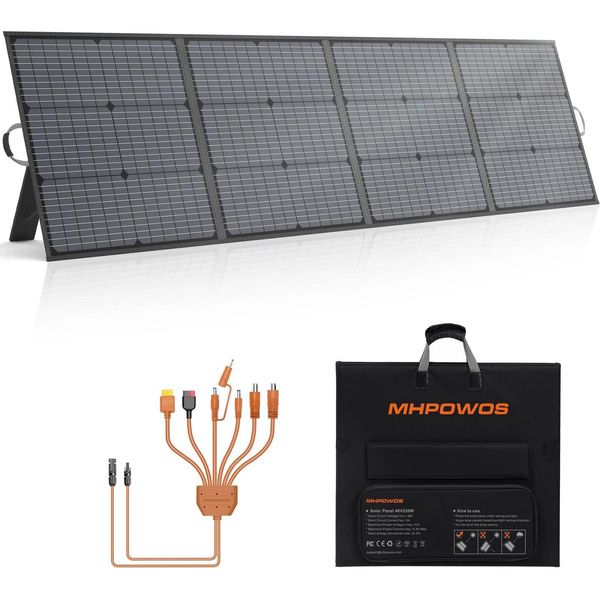 Pannello Solare, Design Pieghevole, Alta Efficienza, Pannello Solare Da 220W-image