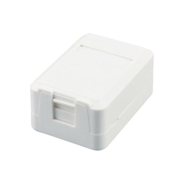 Equip 125121NEUEVERSION Equip Aufputzdose 1X Keystone Jack Mit Abdeckung Weiß-image