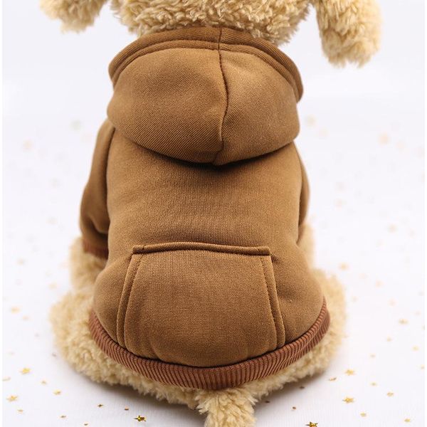 Felpa Con Cappuccio Per Cani In Cotone, Cappotto Per Cani, Caldo Per Cani, Con Cappuccio Per Cani, Maglione Per Cani, Vestiti Per Gatti, Vestiti Per Cani In Inverno, S, Rosa-image