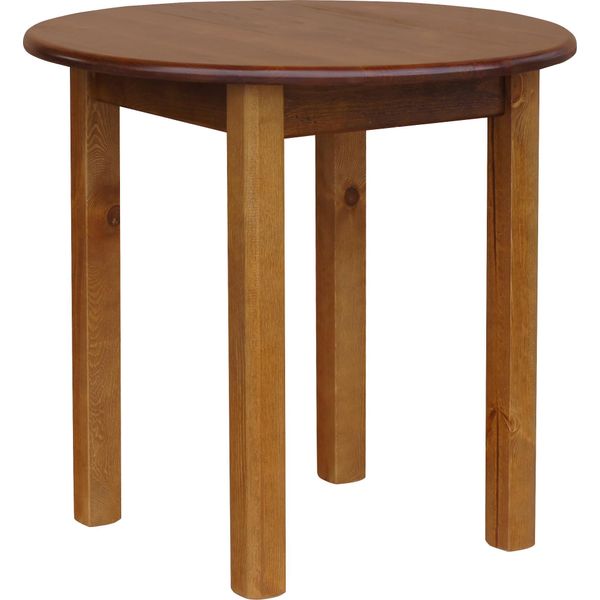 Tavolo Da Pranzo Tavolo Da Cucina Rotondo In Rovere 90 Cm-image