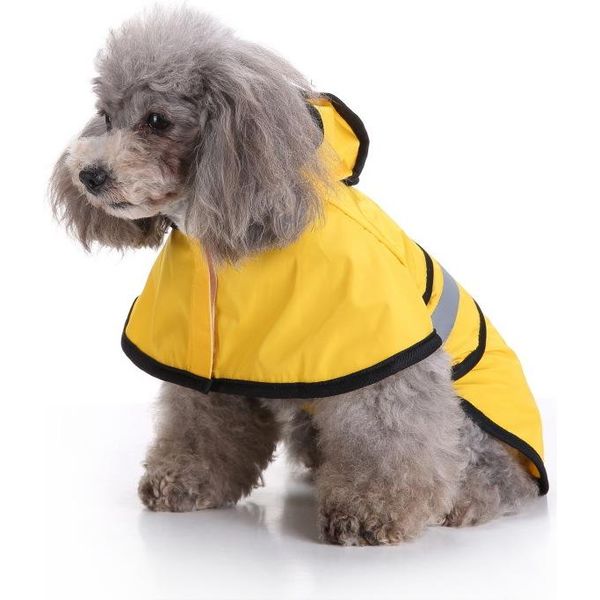 Impermeabile Per Cani Di Taglia Grande Impermeabile Per Cani Riflettente Abbigliamento Per Cani Mantello Antipioggia, L-image