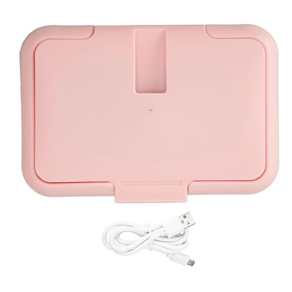 Scaldasalviette Per Bambini, Temperatura Costante, Riscaldamento Uniforme, Scaldasalviette Usb Portatile, Rosa-image