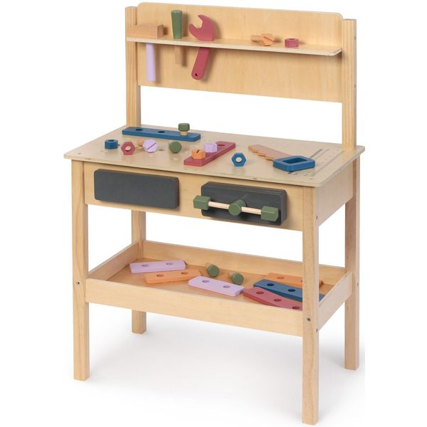 Spielwerkbank Musterkind "Sorbus", Bunt (Natur, Bunt), Rollenspielzeug, Kinderb:55Cm H:80Cm T:34Cm, Holz, B:55Cm H:80Cm T:34Cm-image