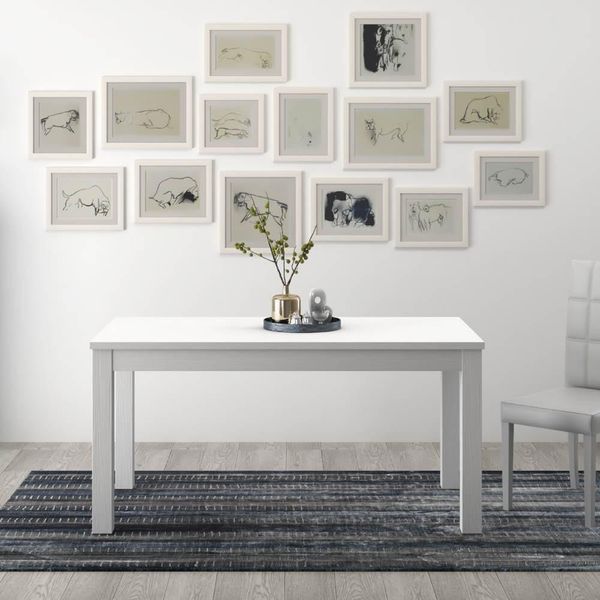 Tavolo Allungabile Firenze 140X85 Colore Bianco Frassinato-image