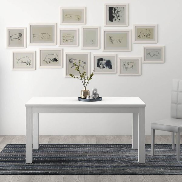 Tavolo Allungabile Empoli 160X90 Colore Bianco Frassinato-image