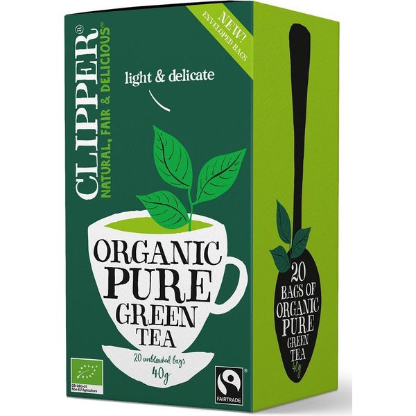 TÈ Verde Fair TRADE(20 X 2 G) 40 G - Clipper-image