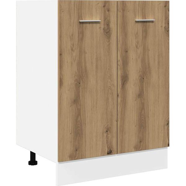 Vidaxl Armadio Base Lyon Artisan Oak 60X46X81,5 Cm Materiale A Base Di Legno-image
