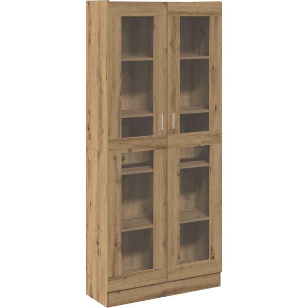 Vidaxl Credenza Rovere Artigianale 82,5X30,5X185 Cm Materiale A Base Di Legno-image