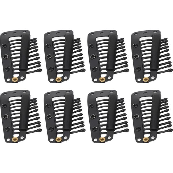 Clip Di Estensione Dei Capelli, Clip Di Estensione Dei Capelli A 10 Denti, Clip Di Parrucca, Clip A Scatto Di Parrucca, Clip Di Parrucca A 10 Denti, Clip Di Parrucca A Pettine A Scatto Fai Da Te-image