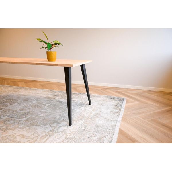 Gamba Del Tavolo Moderna In Acciaio Nero 720 Mm - Per Pezzo-image