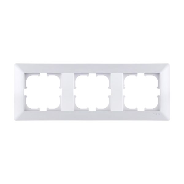 Telaio Triplo Bianco O103/01E Exen (Odak)-image
