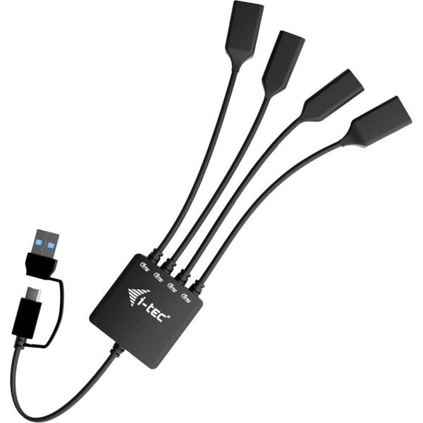 I-TEC I-Tec USB-C/USB-A Cable Hub 4 Port (2X USB-C, 2X USB-A)-image