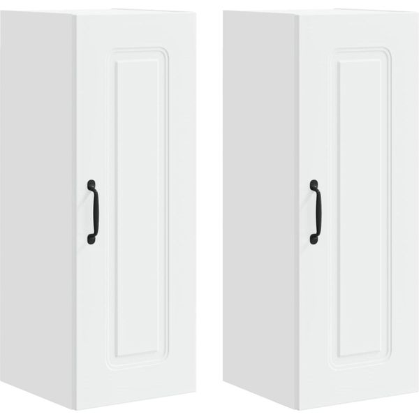 Syfax™ Mobile Da Cucina Kalmar 2 Pcs Bianco 30 X 31 X 80 Cm-image