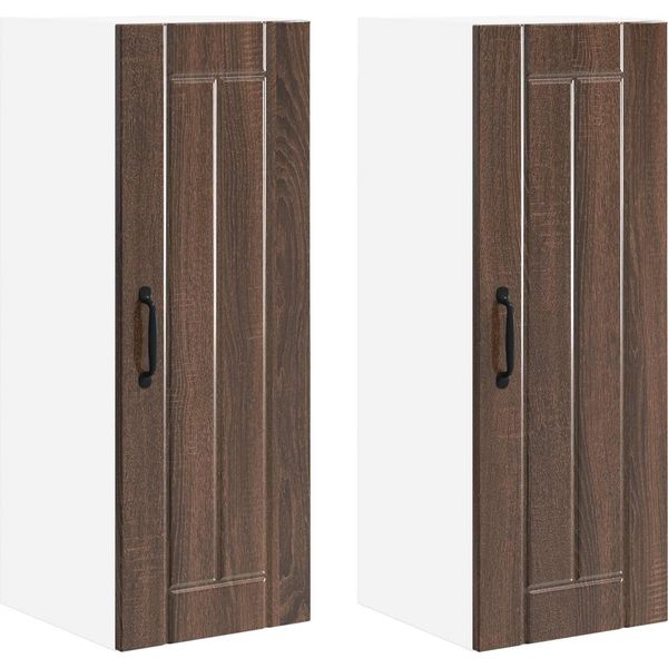 Syfax™ Mobile Da Cucina 2 Pcs Rovere Marrone 30 X 31 X 80 Cm-image