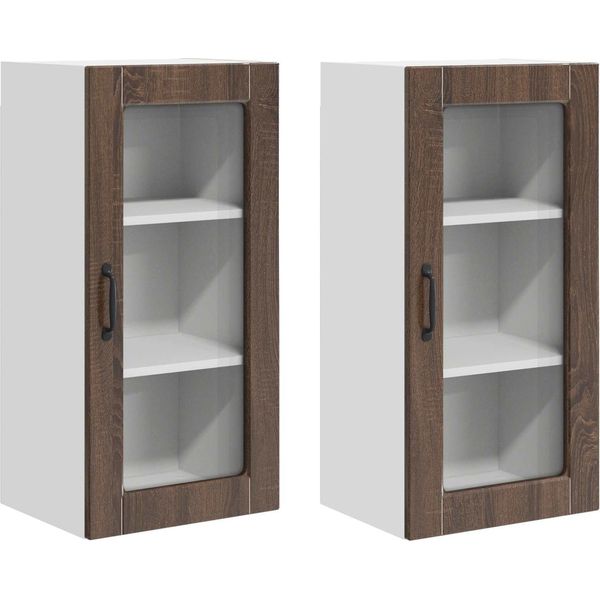 Syfax™ Mobile Da Cucina 2 Pcs Rovere Marrone 40 X 31 X 80 Cm-image