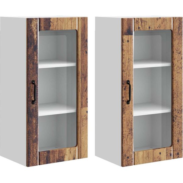 Syfax™ Mobile Da Cucina Con Porta 2 Pcs Legno Vecchio 40 X 31 X 80 Cm-image