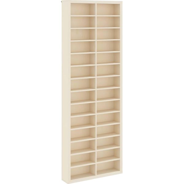 Syfax™ Vetrina A Muro Beige 21 X 4,5 X 59 Cm Legno Multistrato-image