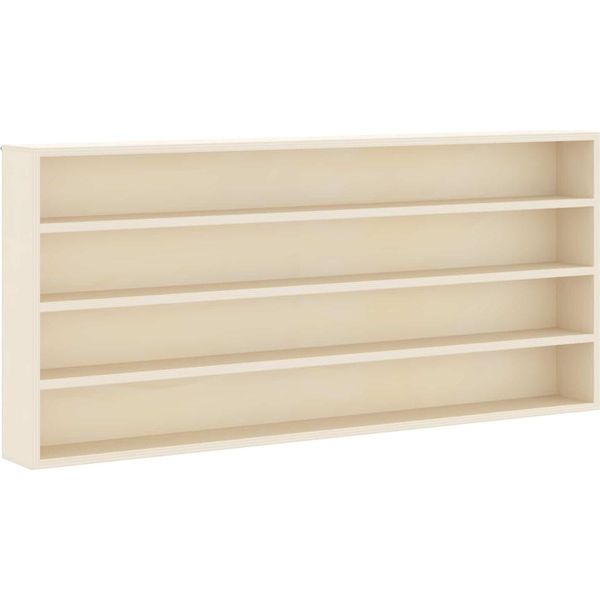 Maison Exclusive - Espositore Da Parete Con Ripiano Beige 80 X 8,5 X 36 Cm Materiale Ligneo-image