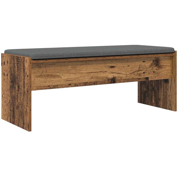 Syfax™ Panca Per Ingresso Con Cuscino Legno Vecchio 103 X 38 X 40 Cm-image