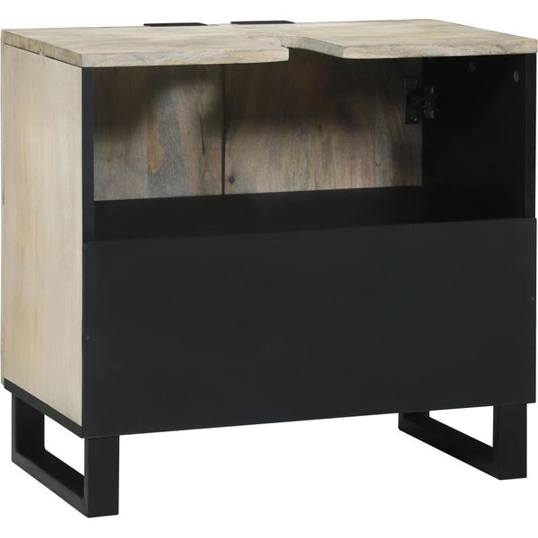 Syfax™ Armadio Per Lavabo Da Bagno Con Porta Bianco 62 X 33 X 58 Cm-image