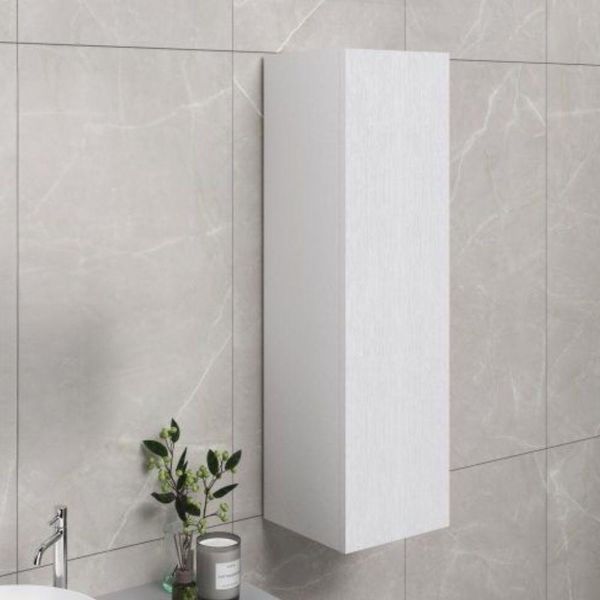 Colonna Pensile Bagno Colore Bianco 30X30X120 Con Anta: Eleganza E Funzionalità Per Ogni Ambiente-image