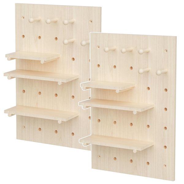 Organizzatore Per Lavagne Bianche Maclean In Legno Chiaro 40X60Cm Max. 20Kg MC-130 Wd-image