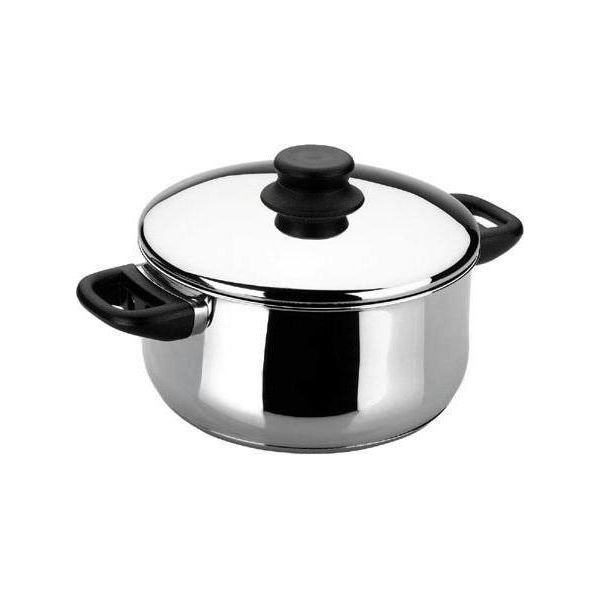Lacor Casseruola Con Coperchio 20CM Stanless Casseruola In Acciaio Con Coperchio, Acciaio Inox, Diametro 20 Cm, Adatta Ai Fornelli A Induzione-image