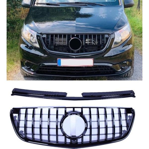 Griglia Radiatore Per Mercedes W447 Vito Nero-image