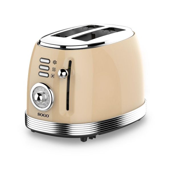 Sogo TOS-SS-5470, 2 Dischi, Beige, Acciaio Inossidabile, Manopola, 274 Mm, 194 Mm-image