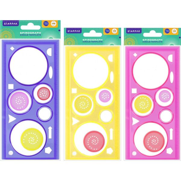 Sagoma Da Disegno Circolare Spirograph Con Righello Da 20 Cm Starpak 470970-image