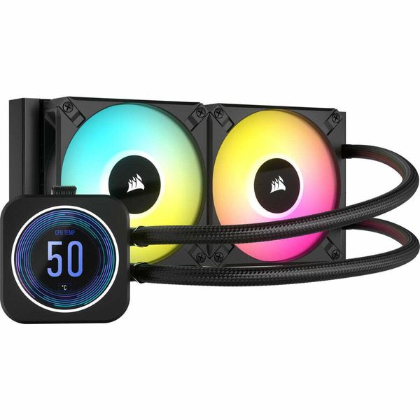 Corsair Icue H100I Elite Lcd Xt - Sistema Di Raffreddamento A Liquido Per Processori - (Per: LGA1156, LGA1366, AM3, LGA1155, LGA2011, LGA1150, LGA1151, AM4, LGA2066, Str4, Strx4, LGA1200, LGA1700, AM5)-image