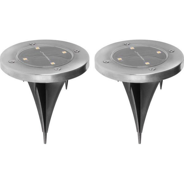 Lampada Strend Pro Gruid, 115X140 Mm, Solare, 4X Led, Aa, Conf. 2 Pz-image