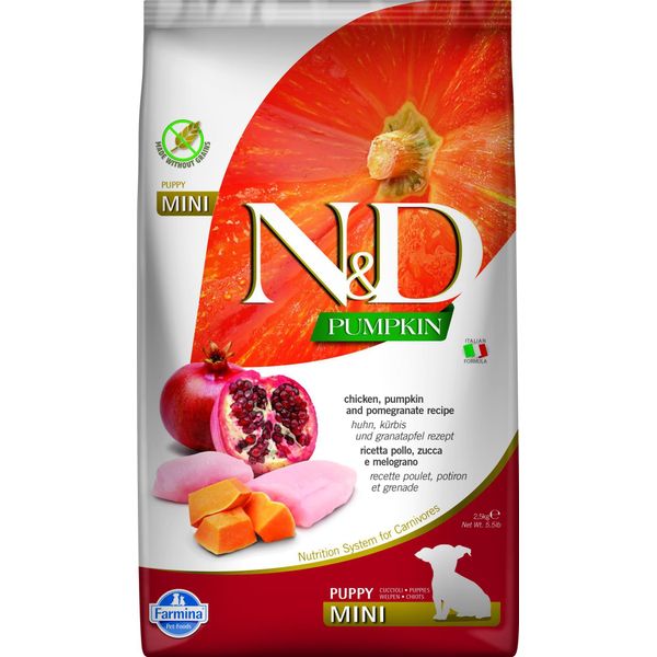 N&D Pumpkin Dog Puppy Mini Pollo E Melograno 2,5Kg-image