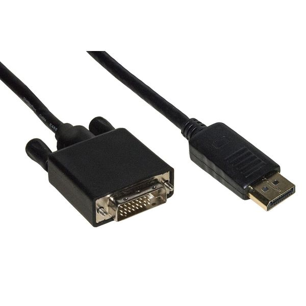 Link Accessori LKCDPDVI20 Cavo Video Adattatore 2 M Displayport DVI-D Nero-image