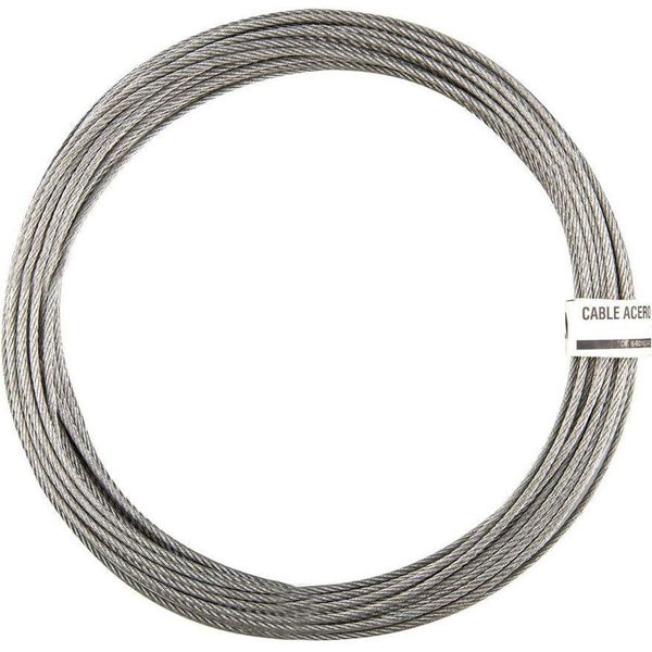 Stoker Cavo D'acciaio Din3055 +1 6X7 3 Mm 15 M Argento Argento Taglia Unica-image