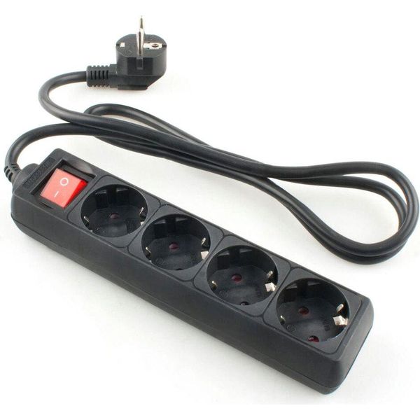 Onlex Cavo Interruttore Di Base 4 Prese 1,5 M Argento Argento Taglia Unica-image