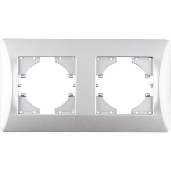 Onlex Cornice Orizzontale 2 Elementi Argento Argento Taglia Unica-image