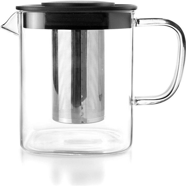 Ibili Bollitore Quadrato Da 600 Ml Con Filtro Trasparente Taglia Unica / Spina Ue 220V Trasparente Taglia Unica-image