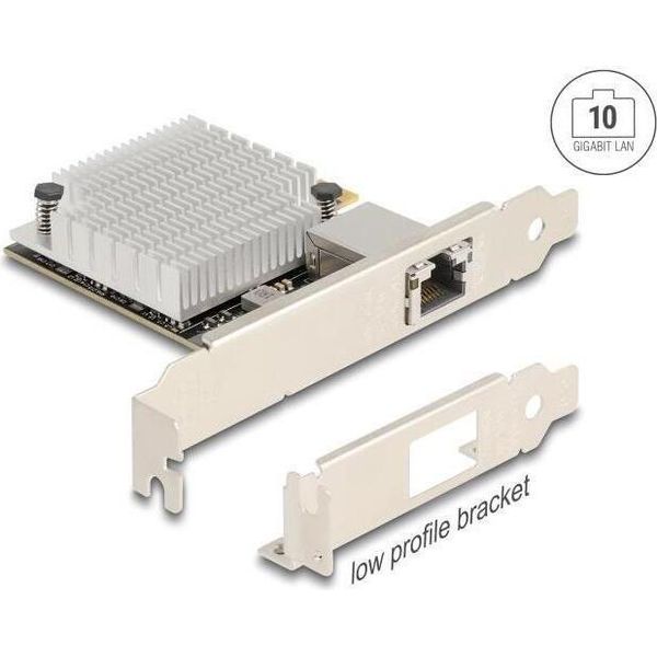 Delock Pci Express X4 Netzwerk Karte 10 Gigabit Lan 1 X RJ45 AQC107S (90758)-image