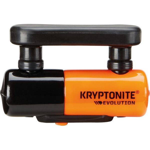 Kryptonite Evolution Compact Con Promemoria Blocca Freni A Disco Arancione, Nero Arancione, Nero Taglia Unica-image