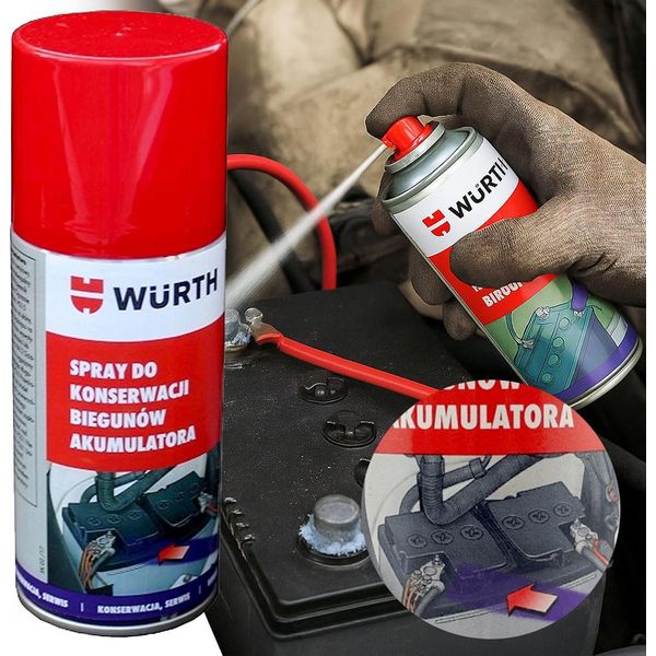 Spray Protettivo Per Terminali Di Batteria WüRth - Protezione Anticorrosione Professionale-image