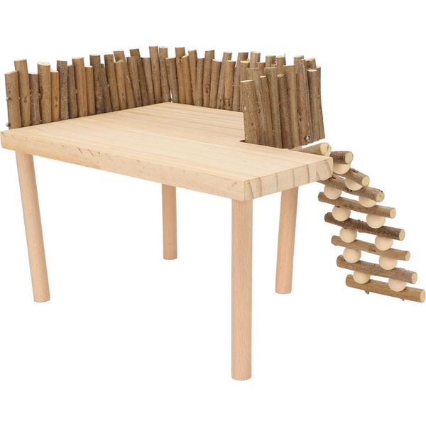 Piattaforma Di Arrampicata Per Criceti, Parco Giochi Decorativo In Legno Per Piccoli Animali Domestici Con Scala Per Orso D'oro Sugar Glider-image