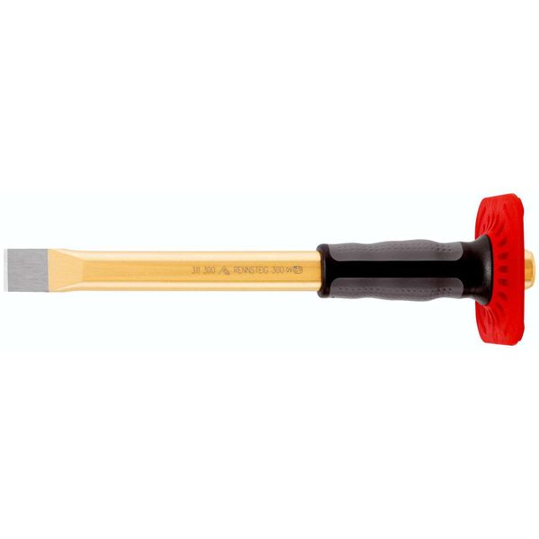 Rennsteig 311 300 0, Scalpello Per Muratura, Scalpello Piatto, Plastica, Gomma, Nero, Grigio, Rosso, 300 Mm, 26 Mm-image